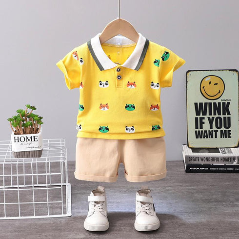 Children's T-shirt Casual Shorts Two-Piece Set